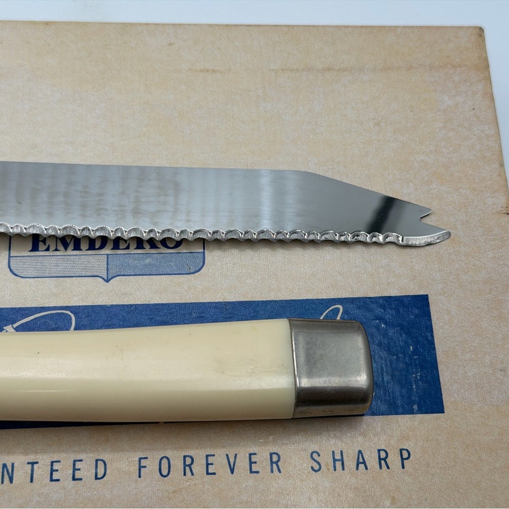 Sheffield 2 Pc Cutlery Set Carving Knife & Meat Fork Floral Stainless Steel - Picture 10 of 16